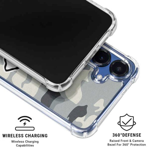 NFL Kansas City Chiefs Camo Galaxy S25 Clear Case